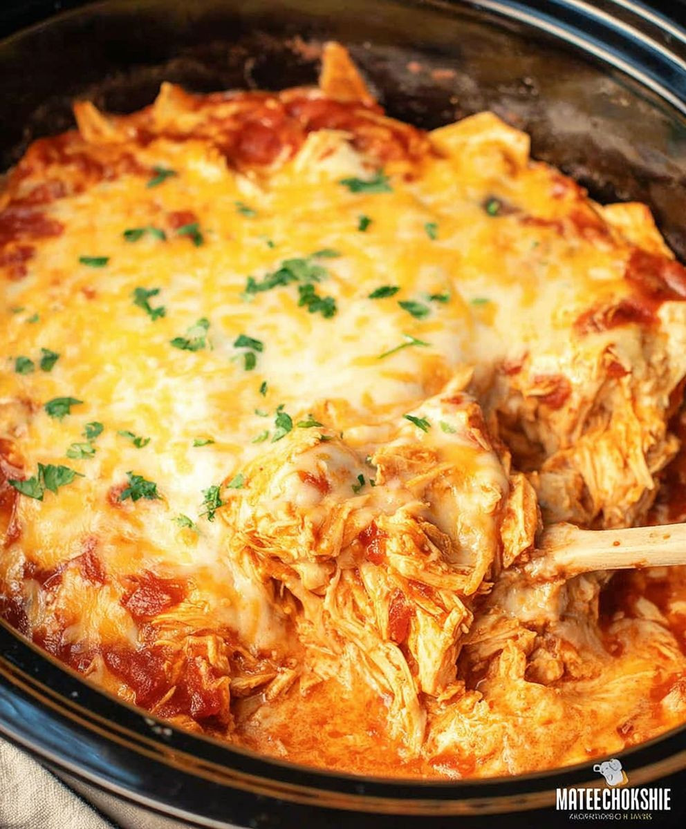 Chicken Enchilada Casserole Slow Cooker