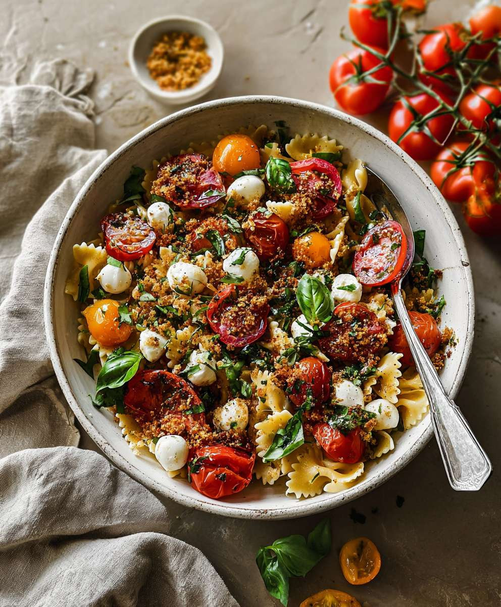 Bruschetta pasta salad