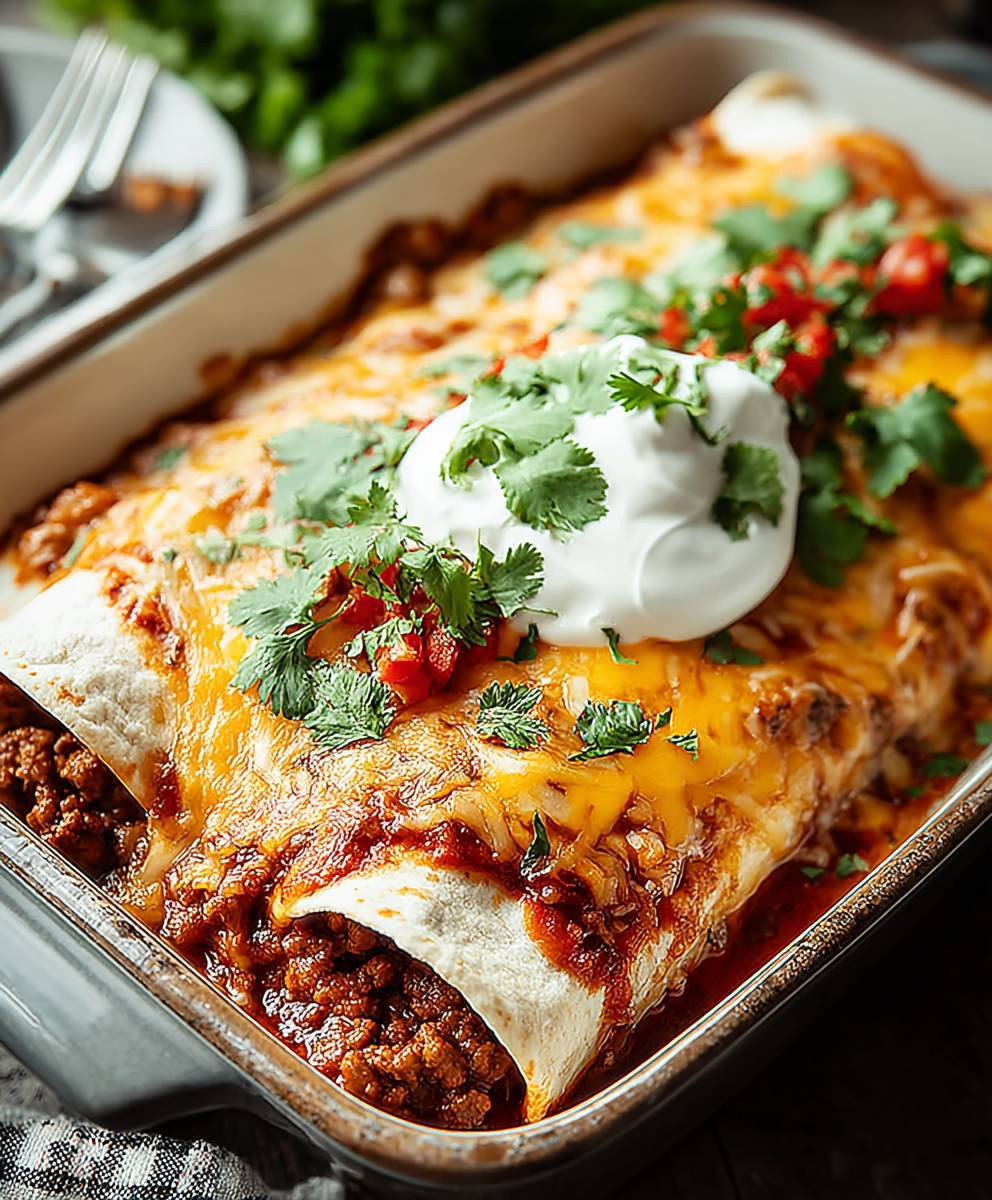Ground Beef Enchiladas