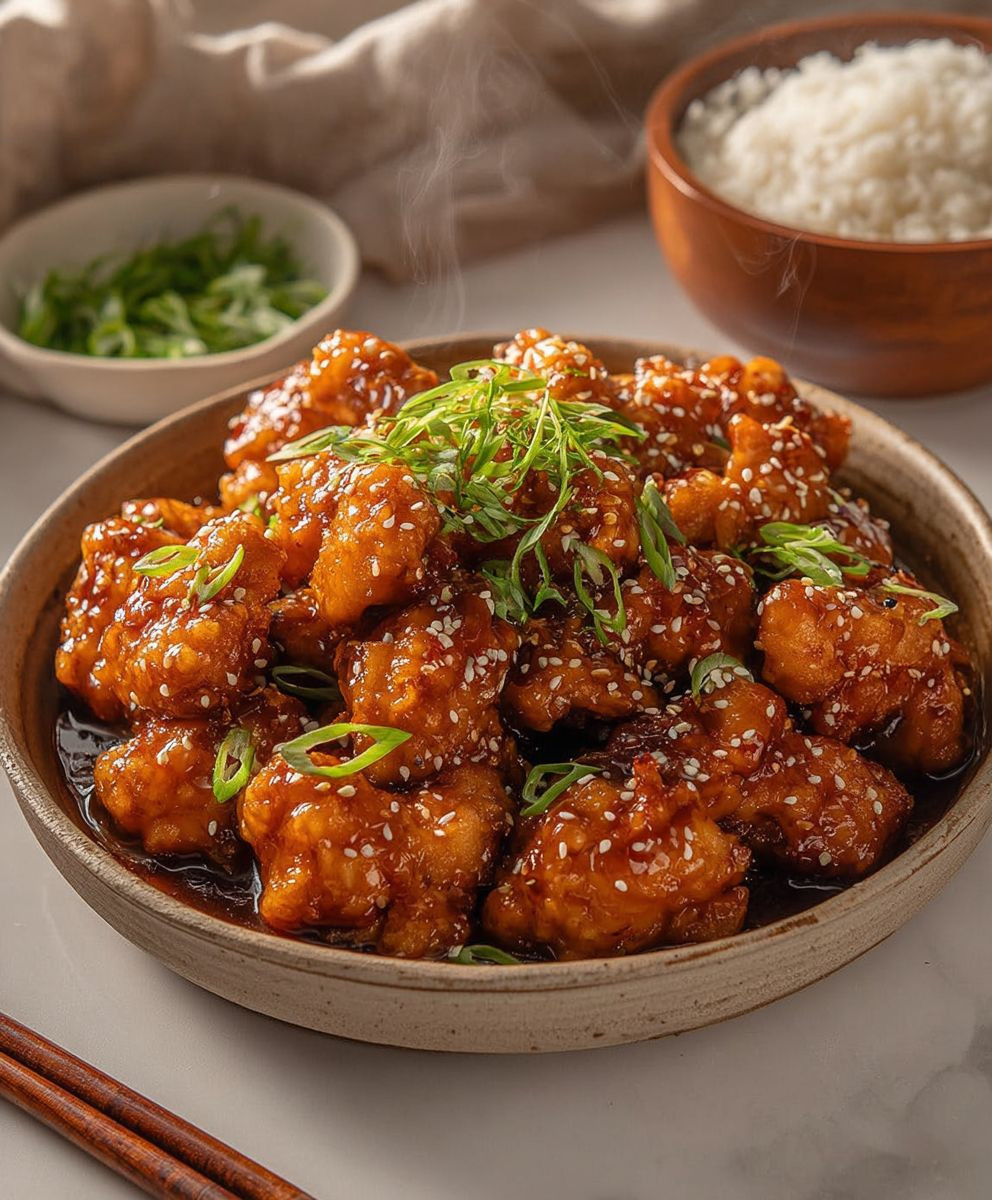 Honey sesame chicken