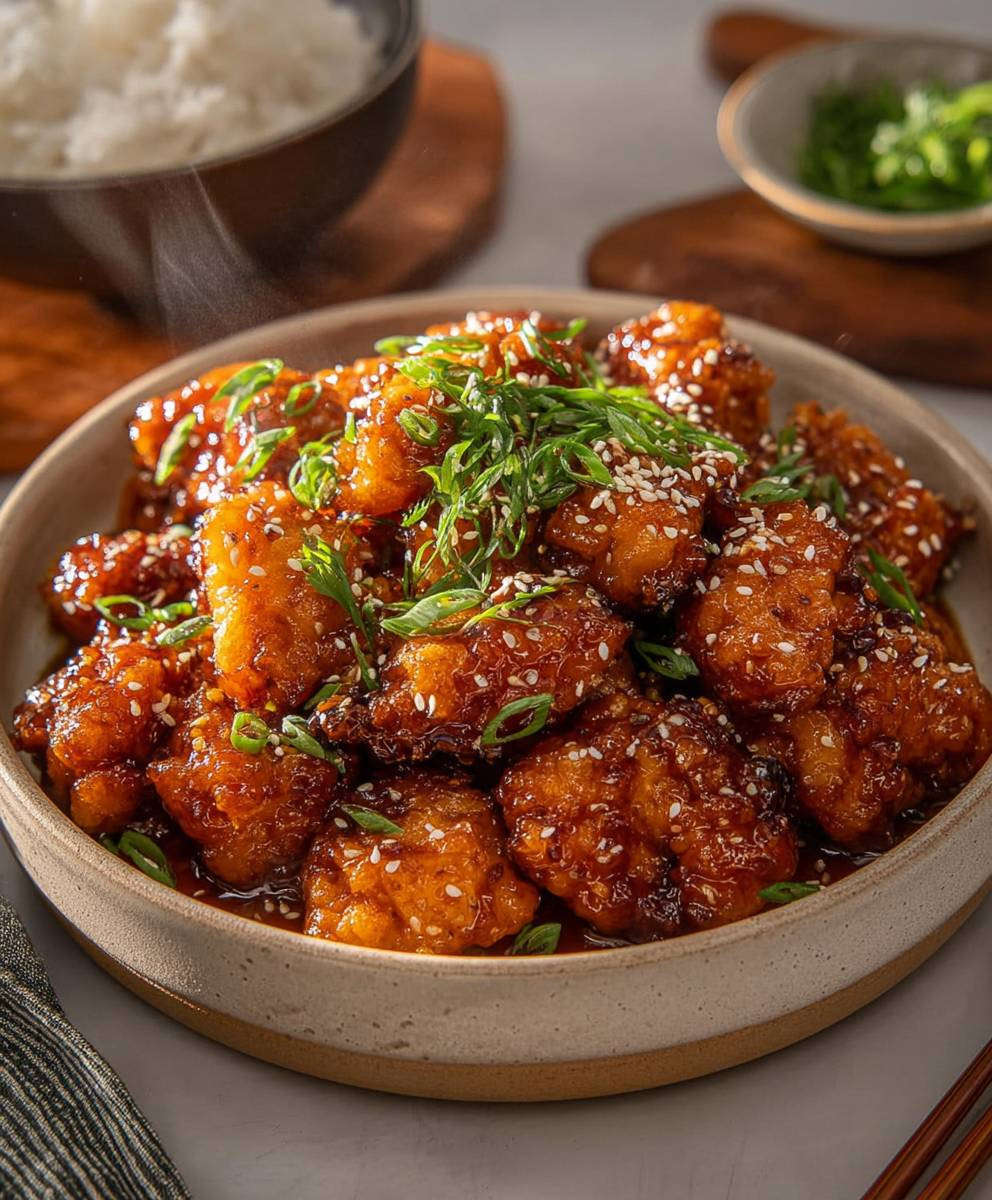 Honey sesame chicken