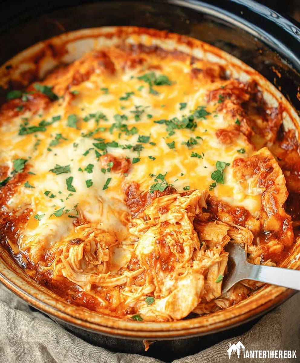 Chicken Enchilada Casserole Slow Cooker