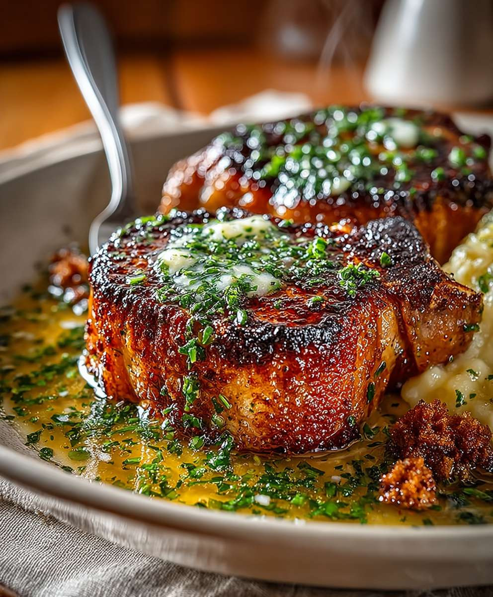 Garlic Butter Pan Seared Pork