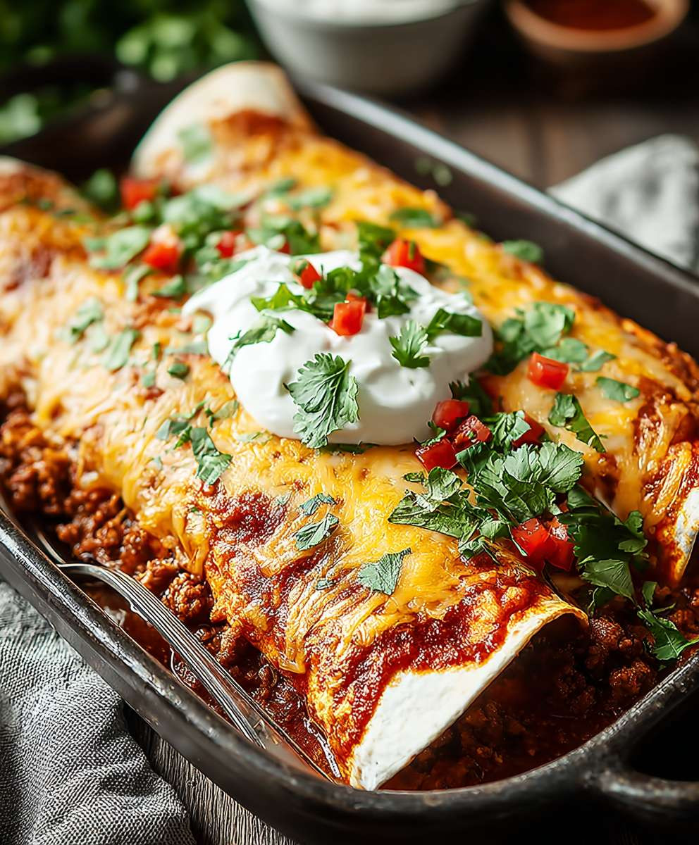 Ground Beef Enchiladas