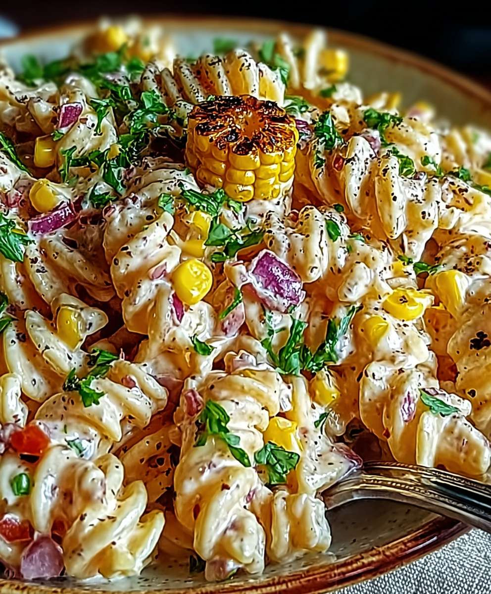 Street corn pasta salad