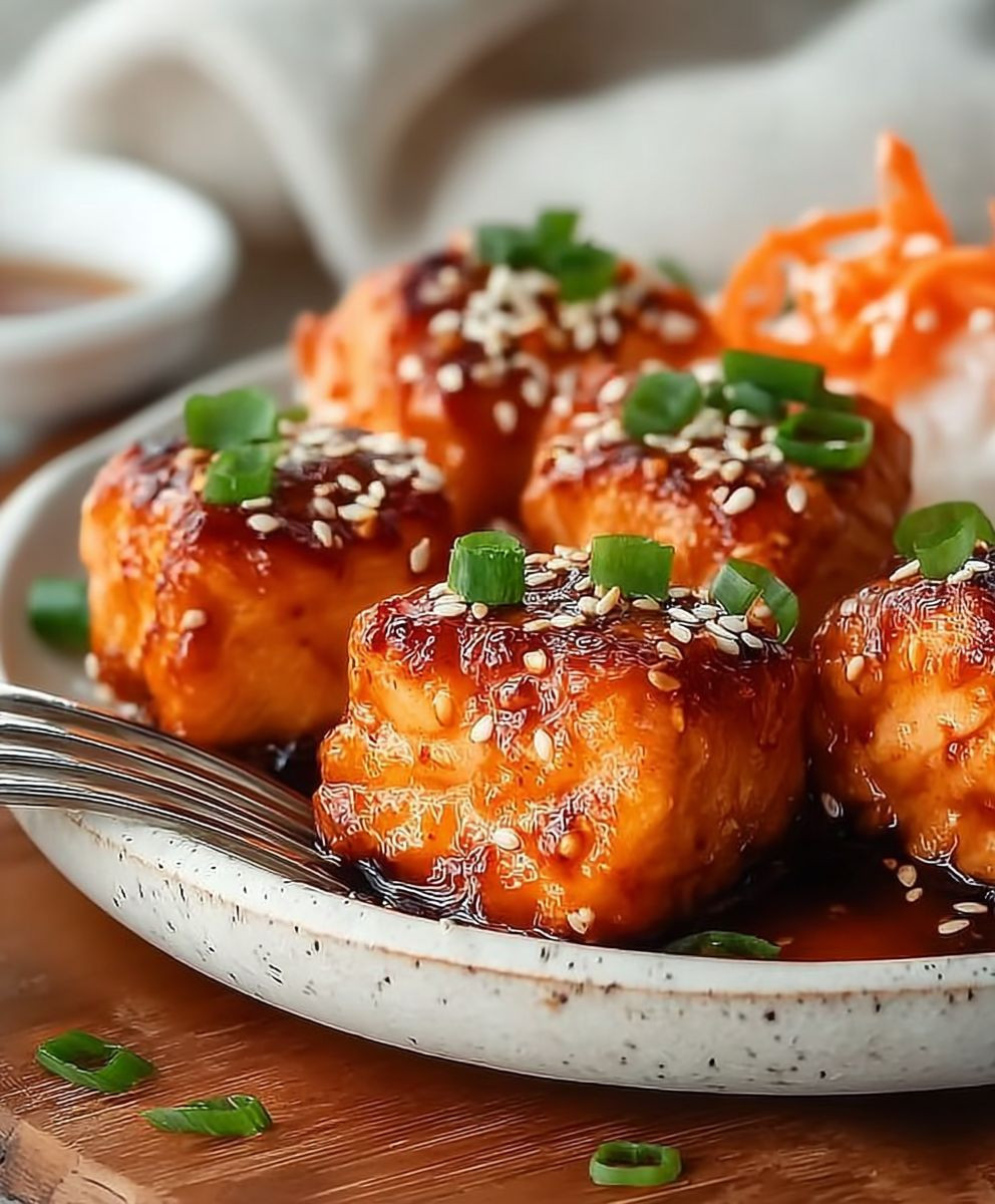 Bang bang salmon bites