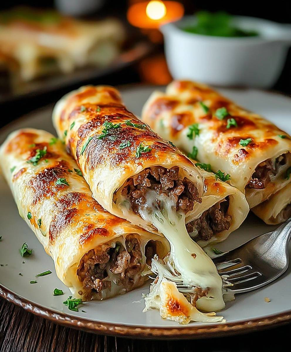 Keto Philly Cheesesteak Roll Ups
