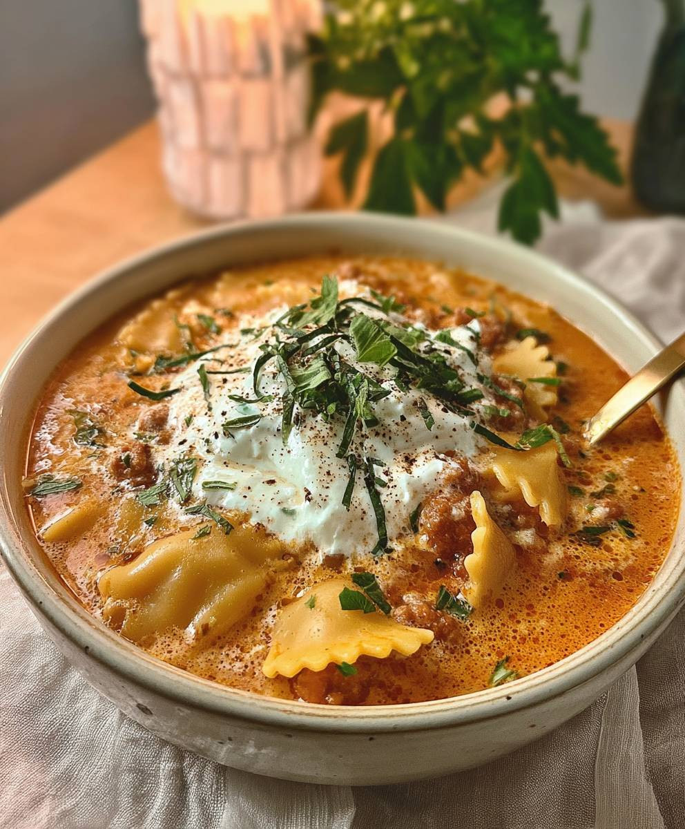 Creamy Lasagna Soup