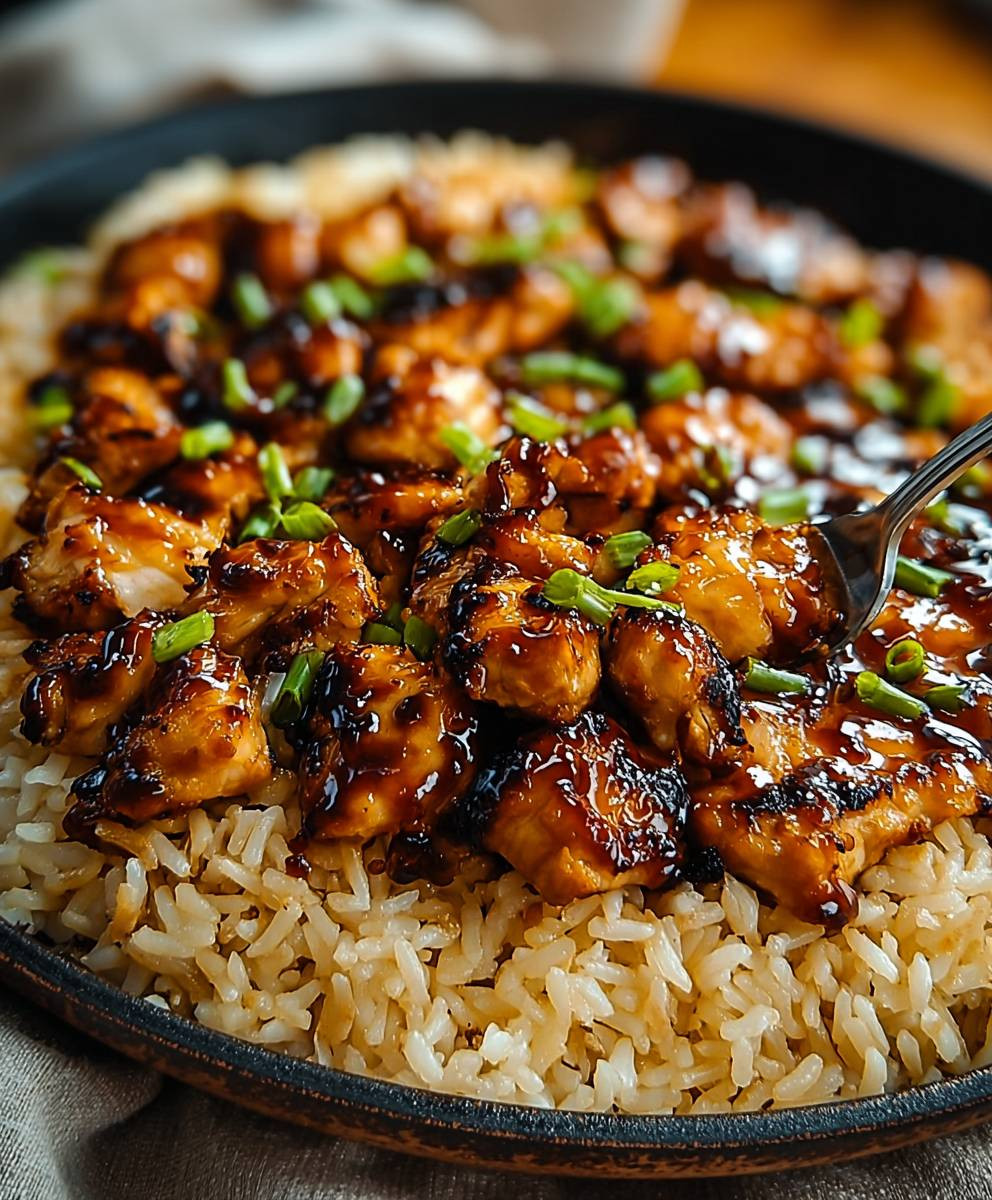Honey BBQ Chicken Rice