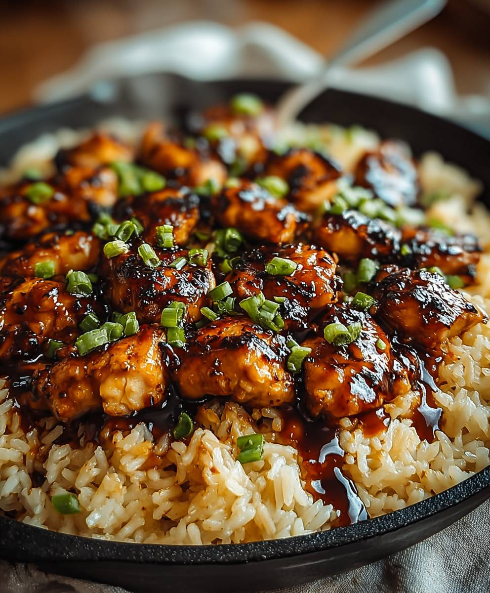 Honey BBQ Chicken Rice
