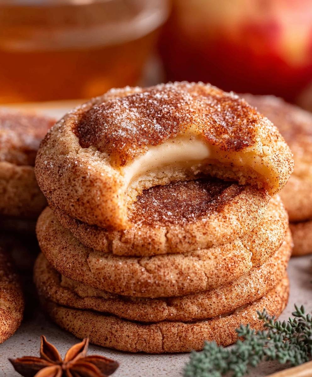 Apple Cider Cheesecake Cookies