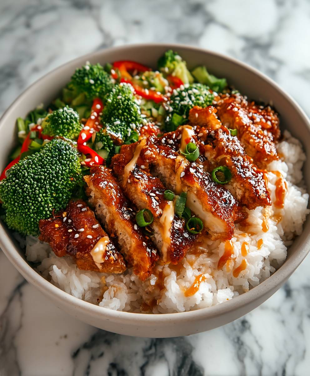 Sticky Chicken Bowls