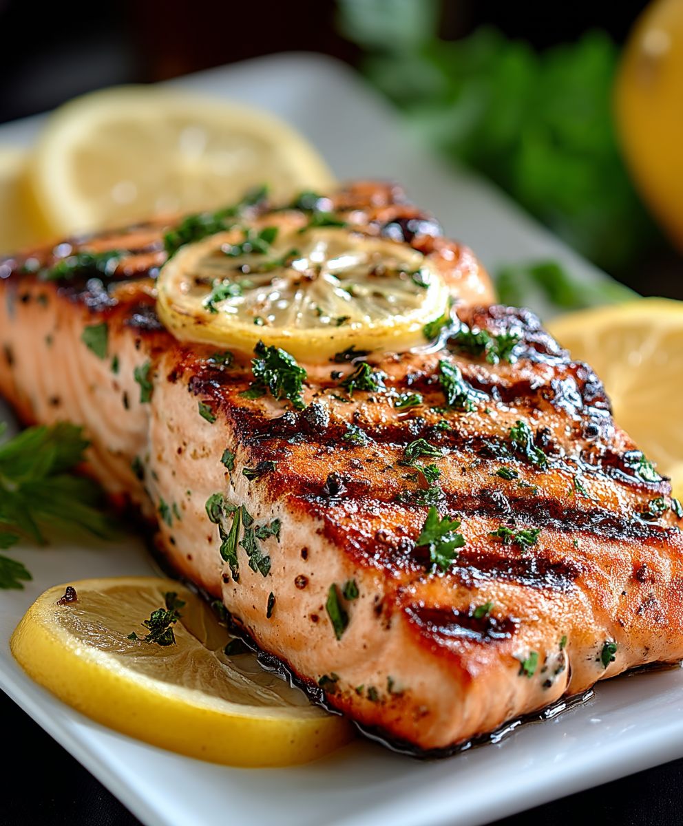 Grilled Lemon Salmon