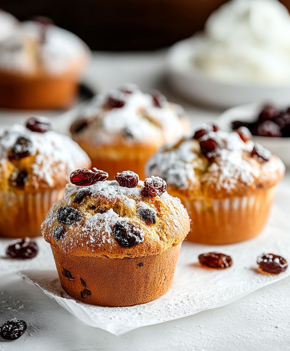 Christmas Stollen Muffins