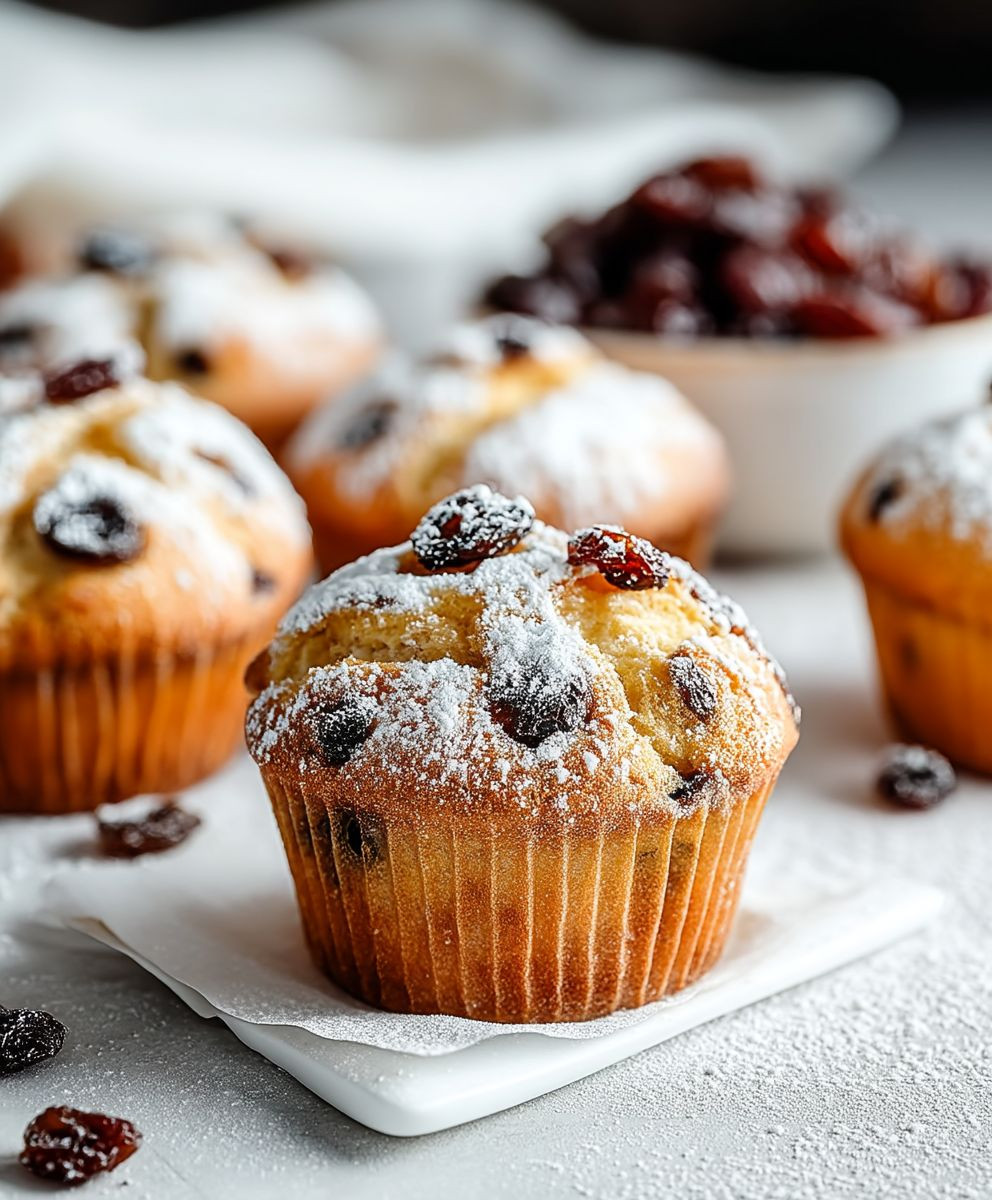 Christmas Stollen Muffins