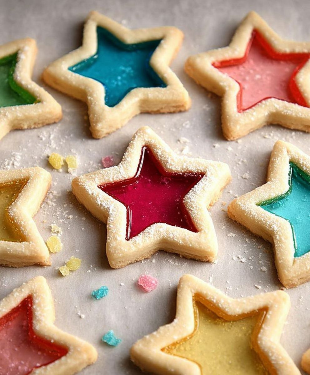 Stained glass cookies