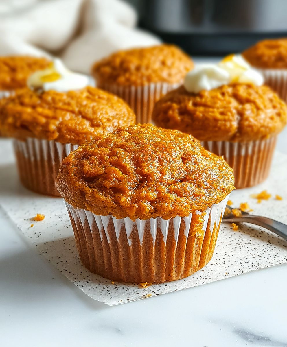 Greek Yogurt Pumpkin Muffins