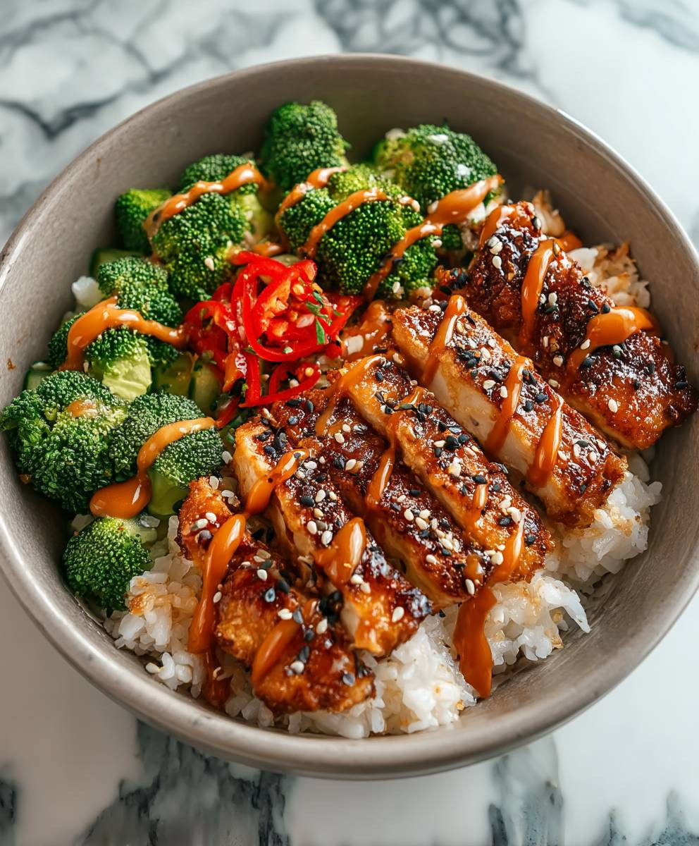 Sticky Chicken Bowls