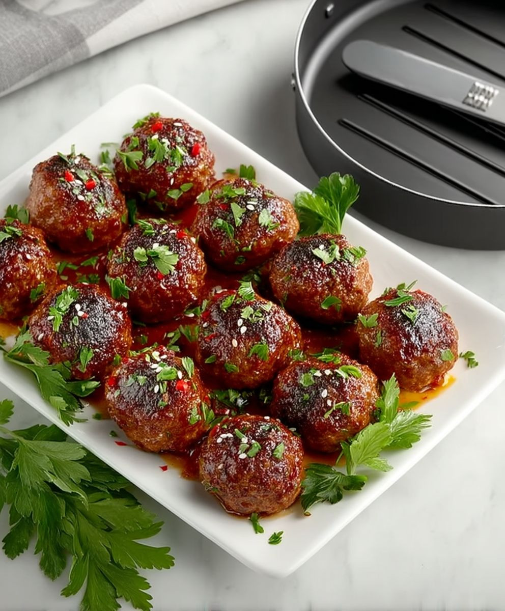 Crockpot Sweet Chili Meatballs