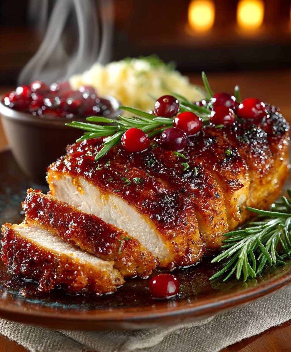 Cranberry Orange Glazed Turkey