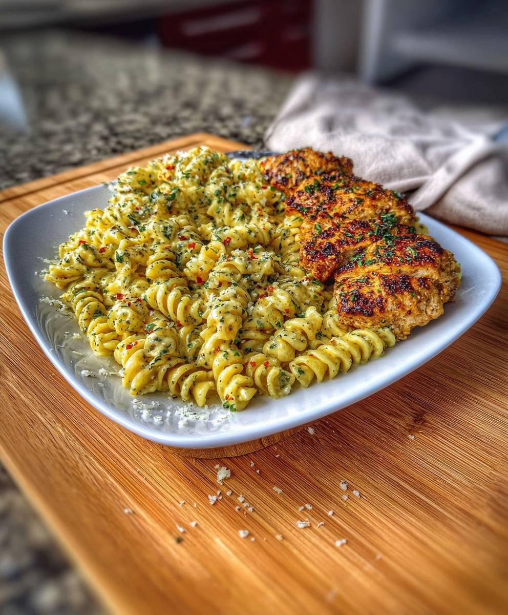 Creamy Garlic Parmesan Chicken Pasta