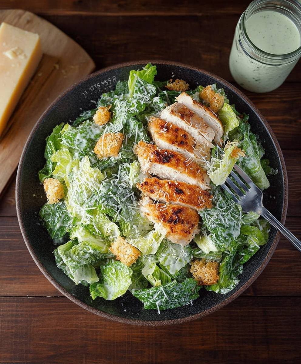 Low Carb Chicken Caesar Salad