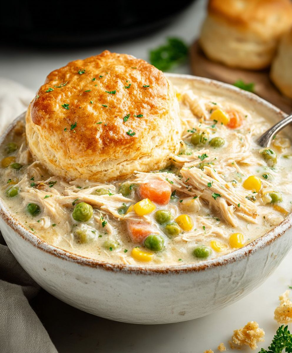 Slow Cooker Chicken Pot Pie