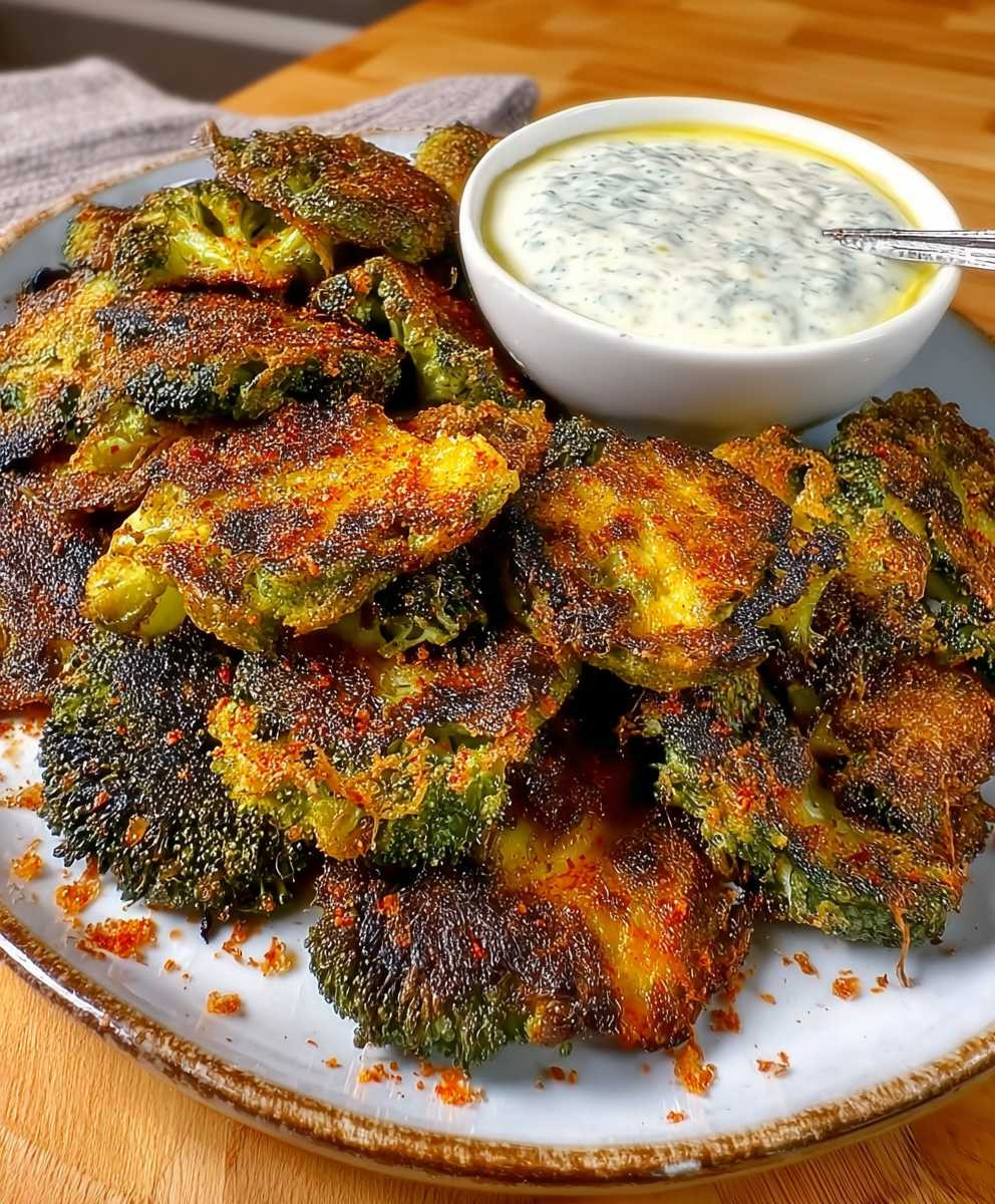 Crispy Smashed Broccoli Chips