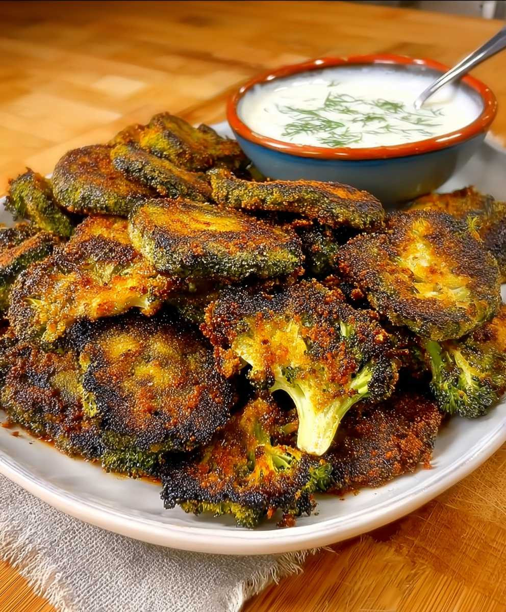 Crispy Smashed Broccoli Chips