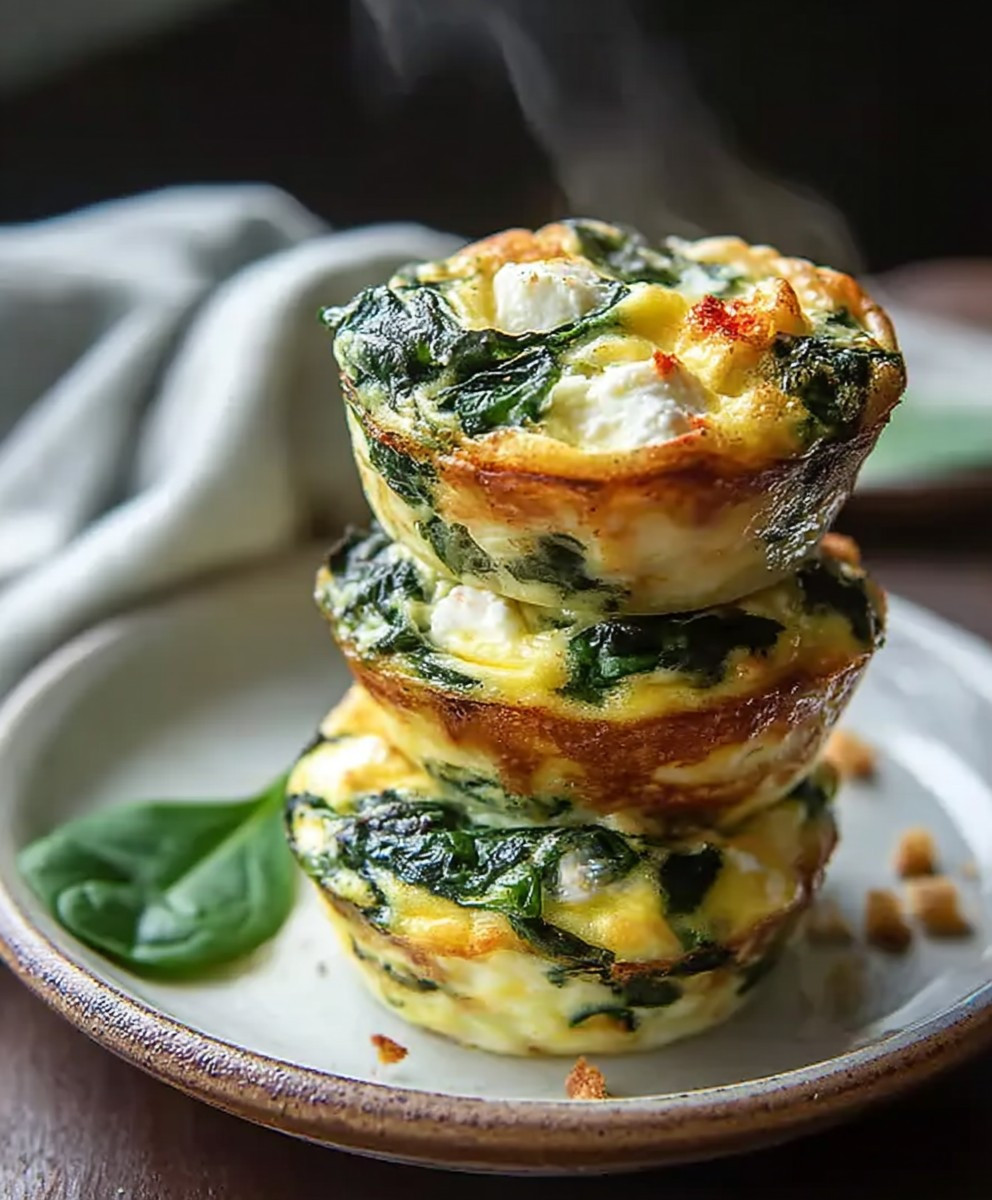 Spinach Feta Egg Muffins