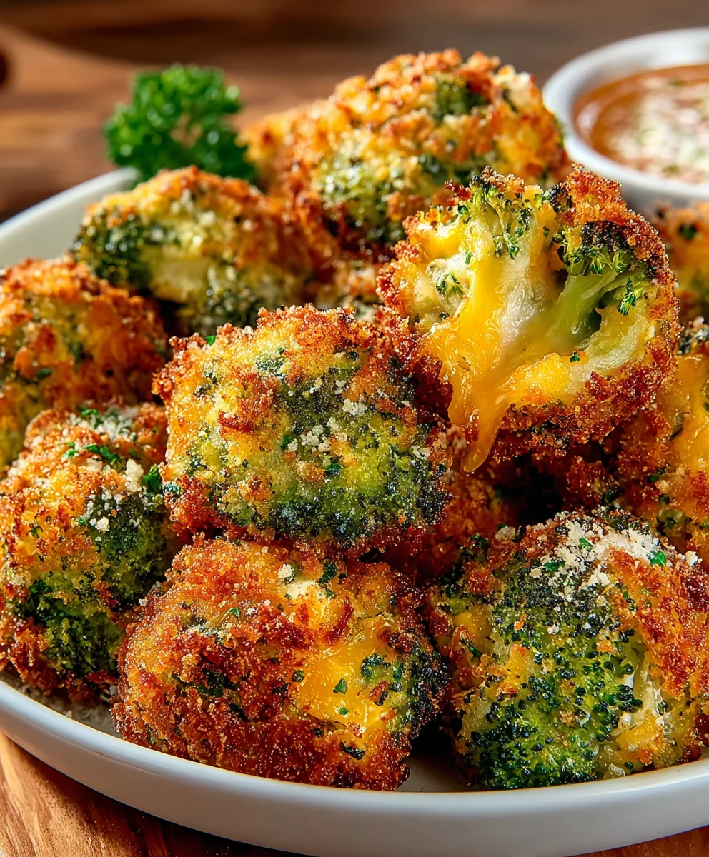 Must-Try Crispy Air Fryer Broccoli Cheddar Poppers!