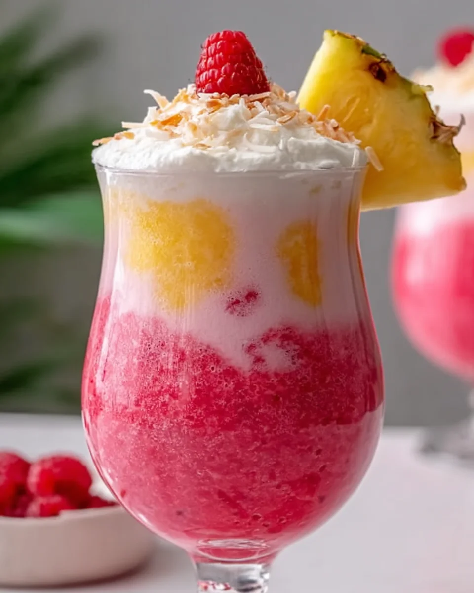 Refreshing Raspberry Colada Twist - Virgin & Easy Recipe