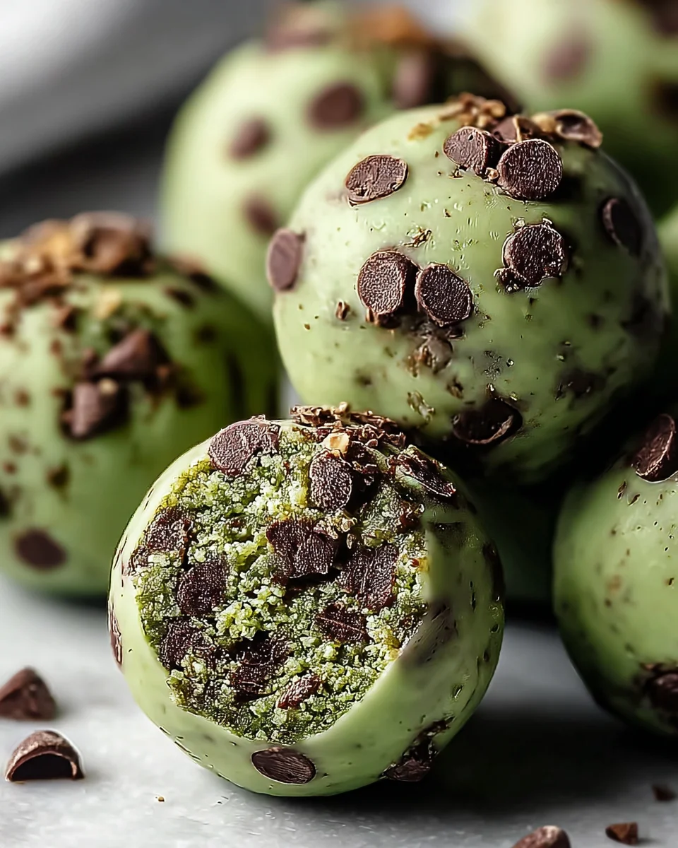 Mint Chocolate Chip Protein Balls: A Sweet & Healthy Treat!