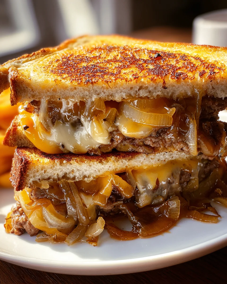 Classic Beef Patty Melt w/ Secret Sauce - Must Try!