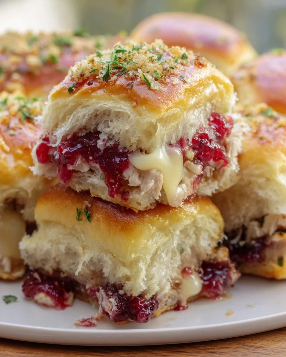 Easy Turkey Cranberry Sliders: Perfect Party Appetizer