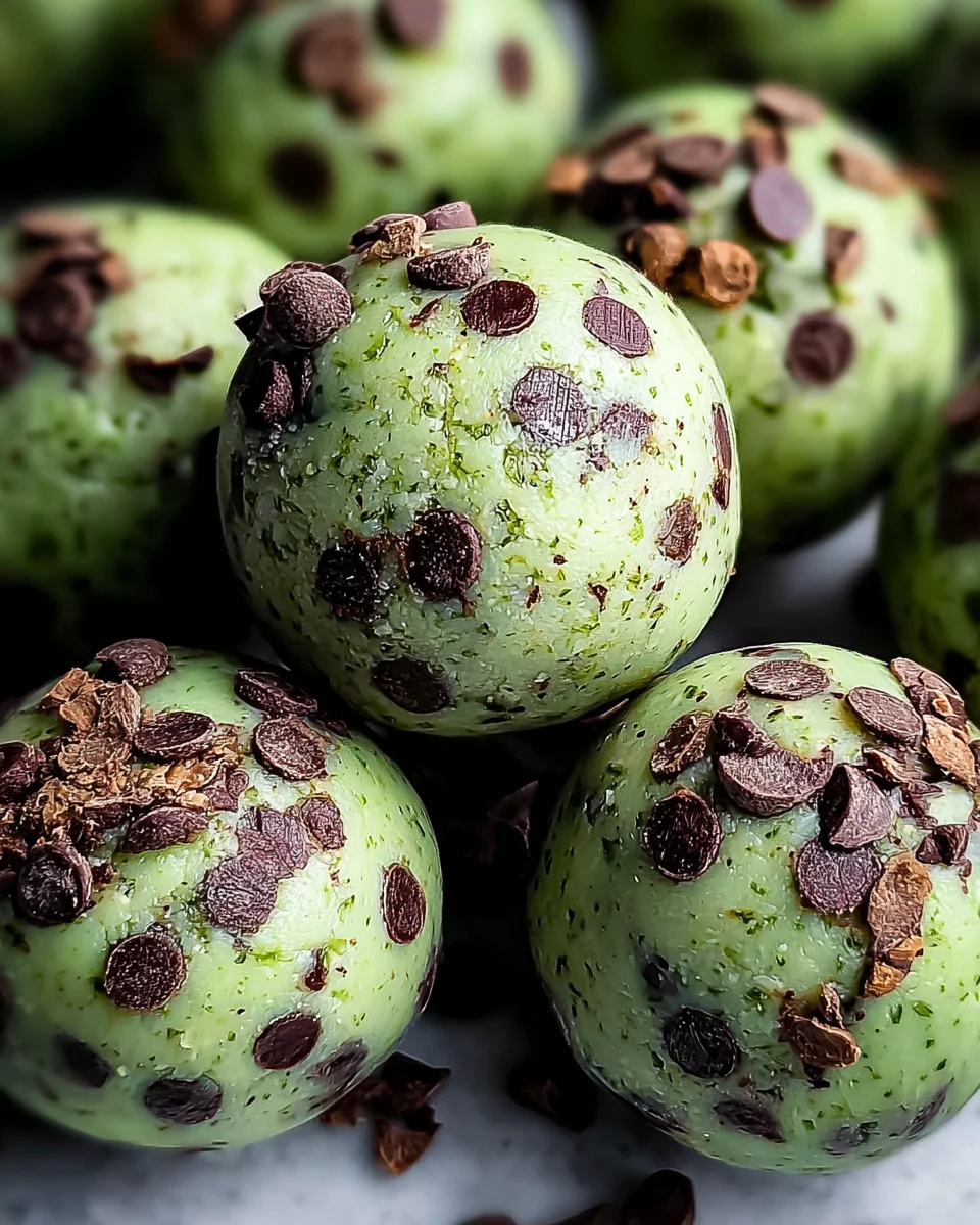 Mint Chocolate Chip Protein Balls: A Sweet & Healthy Treat!