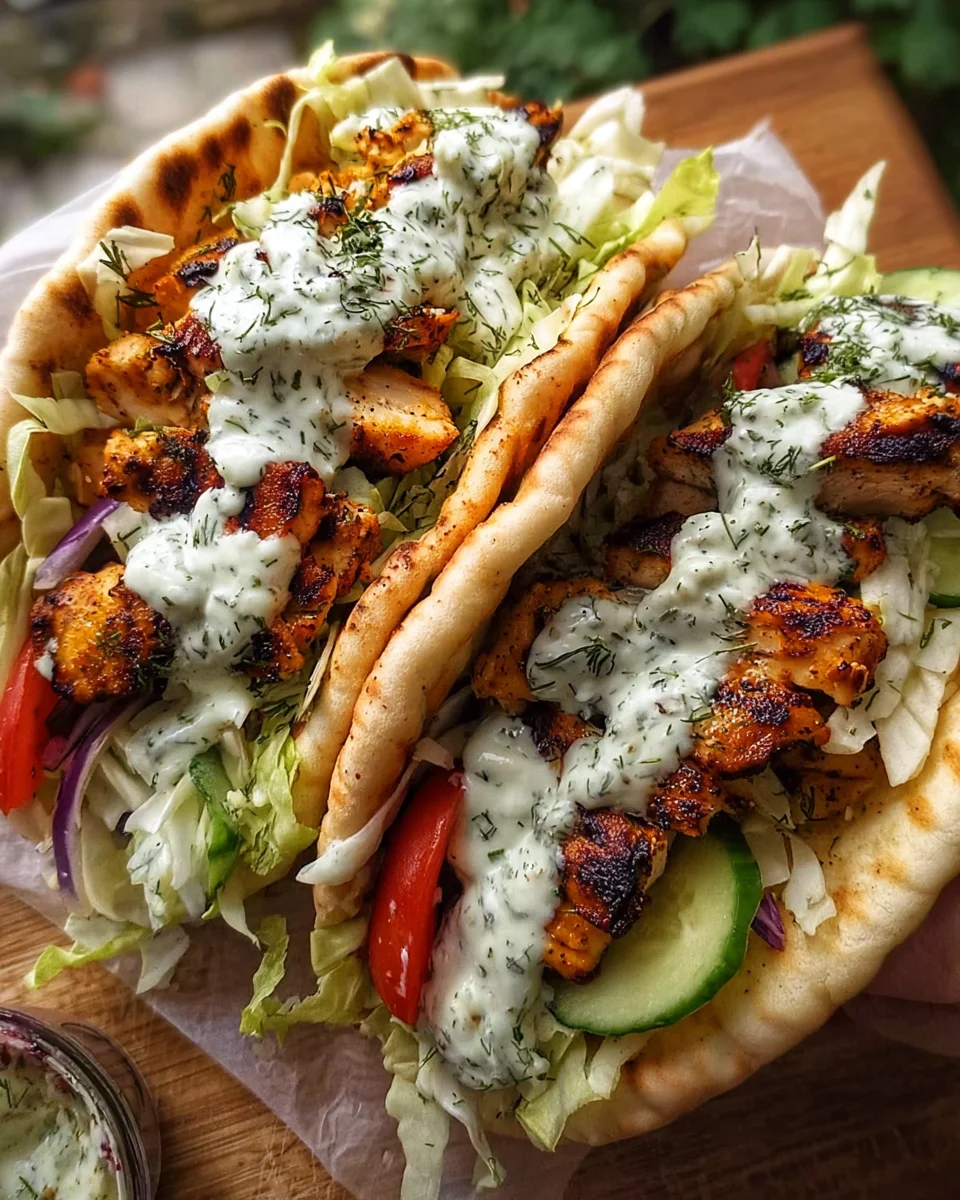 Easy Sheet Pan Chicken Pitas with Homemade Herby Ranch