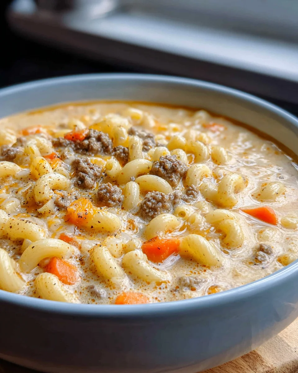 Easy Cheeseburger Macaroni Soup: Ultimate Comfort Food