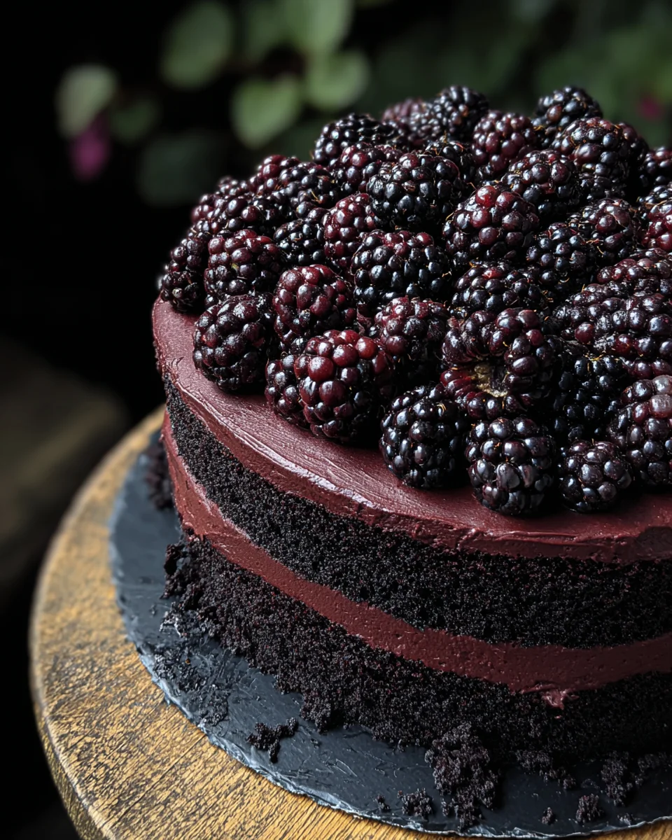 Blackberry Velvet Gothic Cake: A Dark Lush Dessert Dream