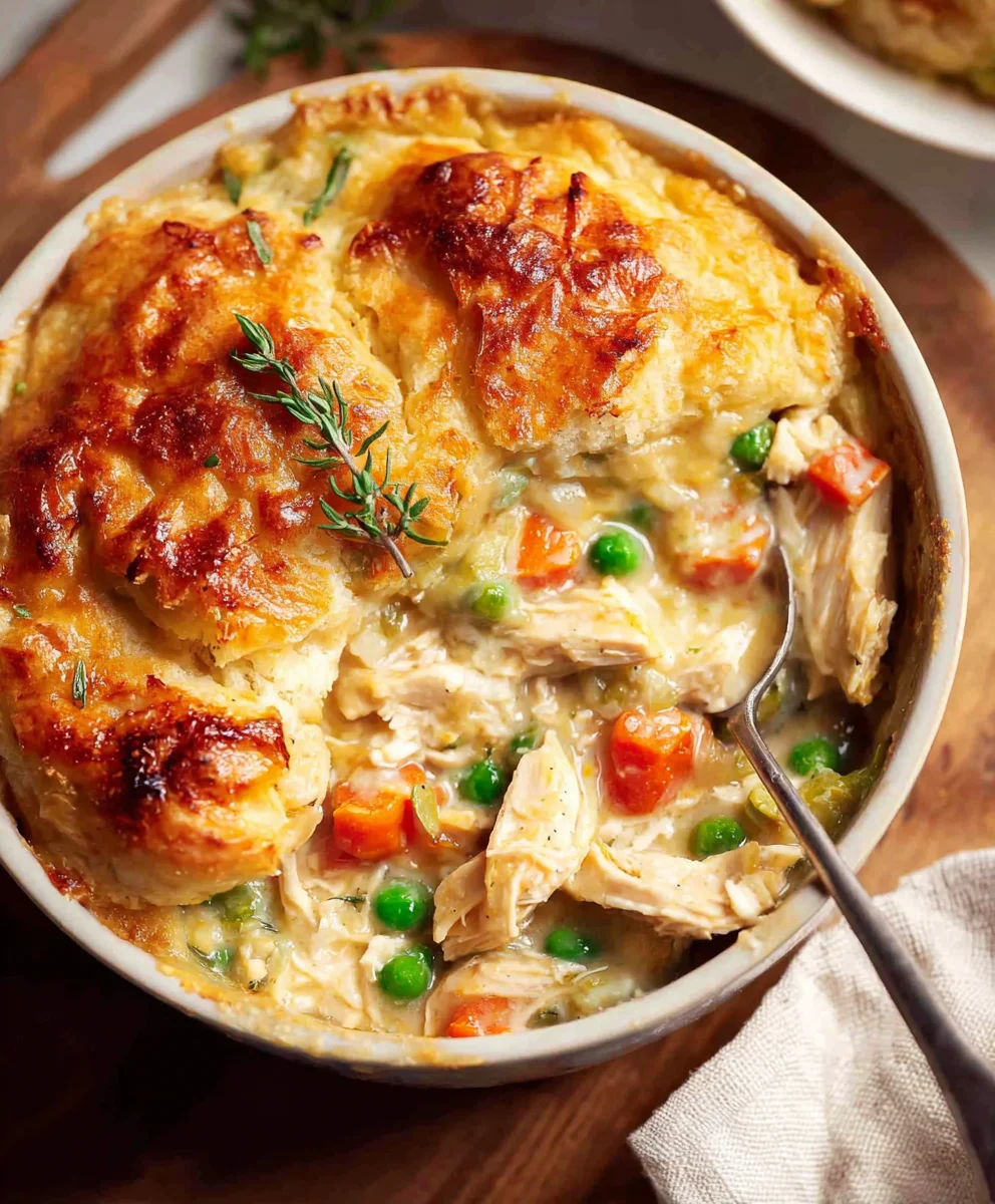 Delicious Crustless Chicken Pot Pie – Quick & Healthy!