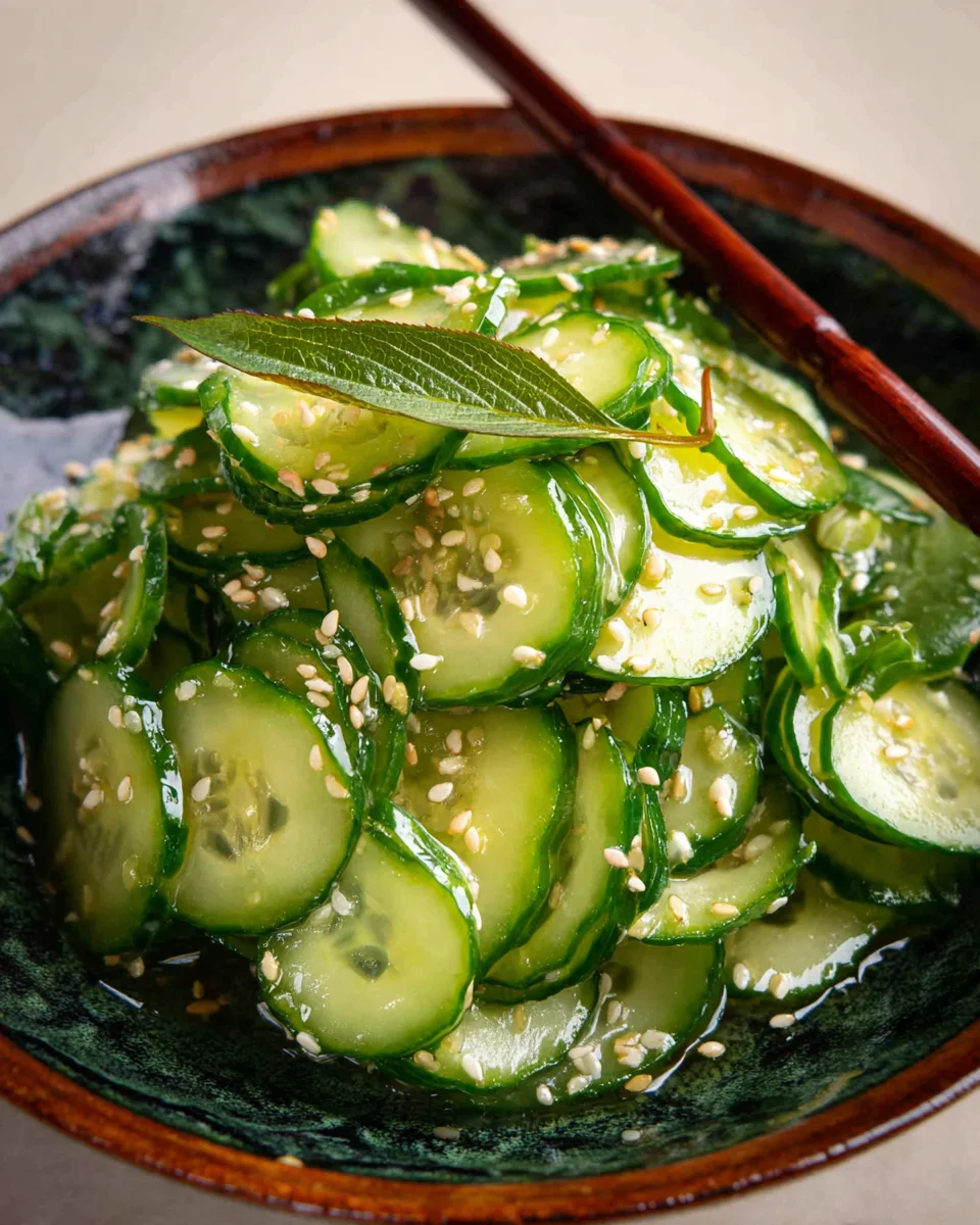 Tangy Japanese Cucumber Sunomono Salad - Quick Recipe!