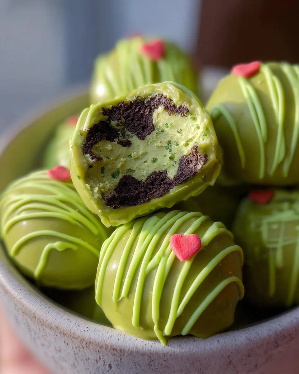 Grinch Oreo Truffles: Easy No-Bake Holiday Treat!