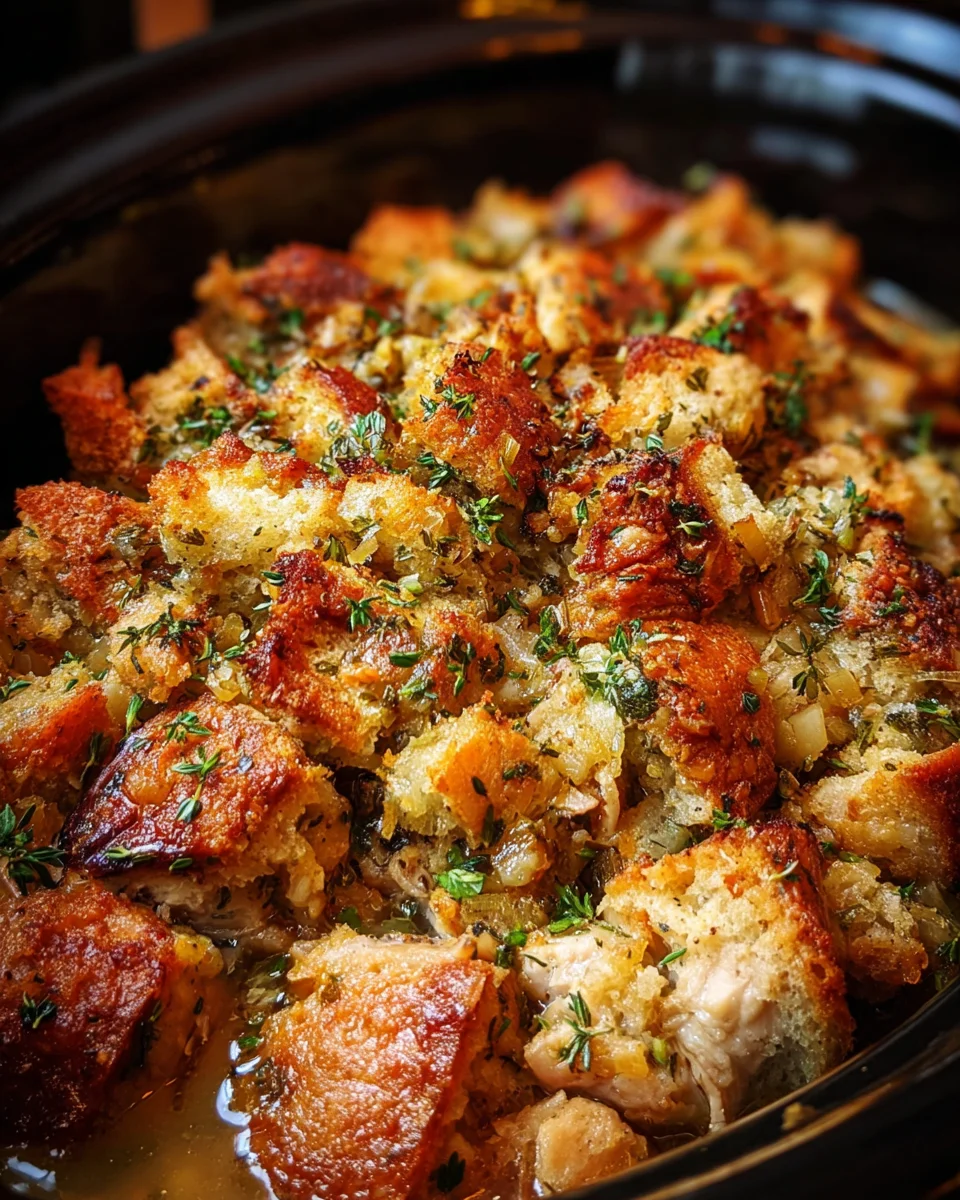 Easy Crock Pot Chicken & Stuffing Dinner - Perfect Comfort!