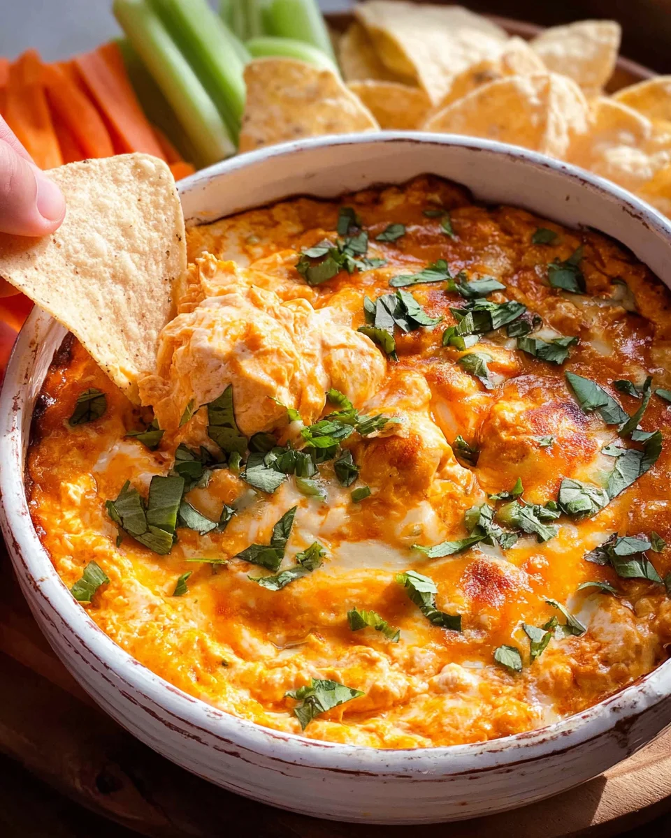 Healthier Buffalo Chicken Dip: Spicy & Guilt-Free!