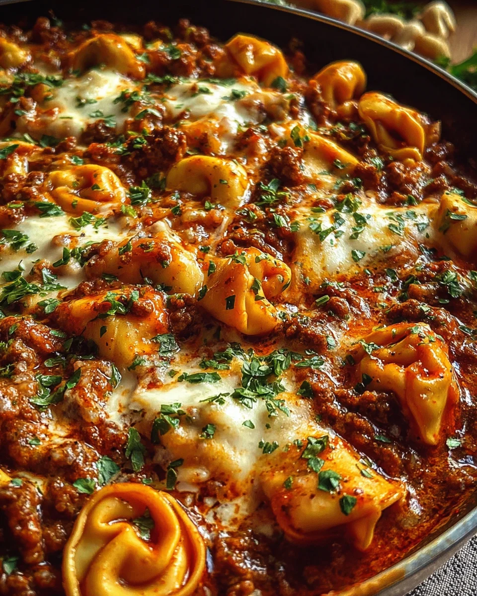 Easy Cheesy Beef Enchiladas Tortellini Dinner Recipe