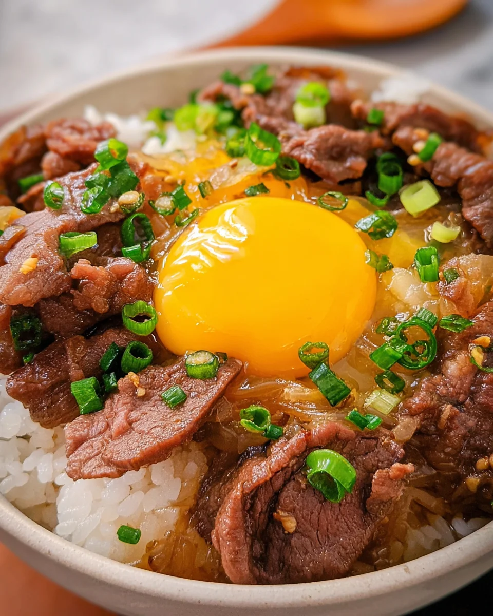 Classic Gyudon Recipe: Japanese Beef Bowl Perfection