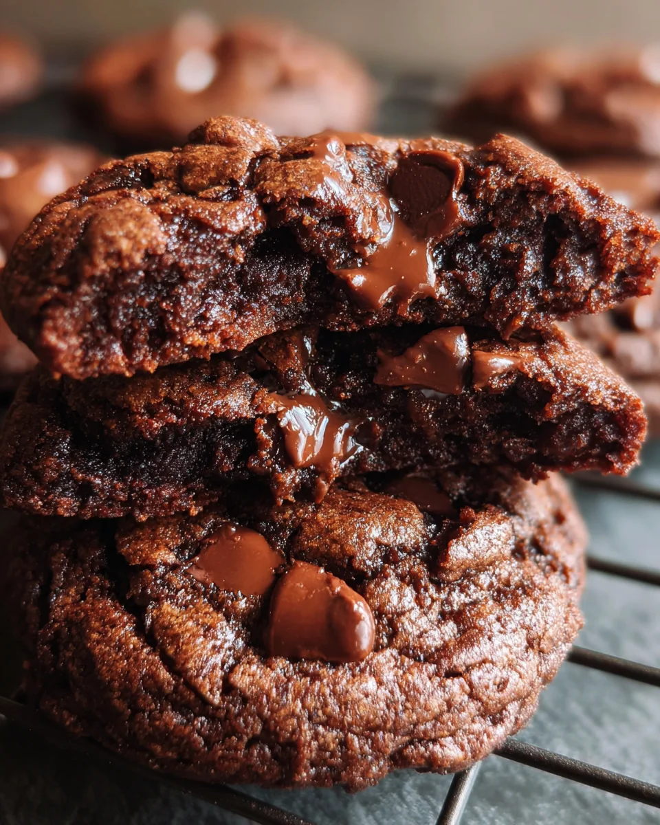 Bake The Best Fudgy Double Chocolate Chip Cookies Today!