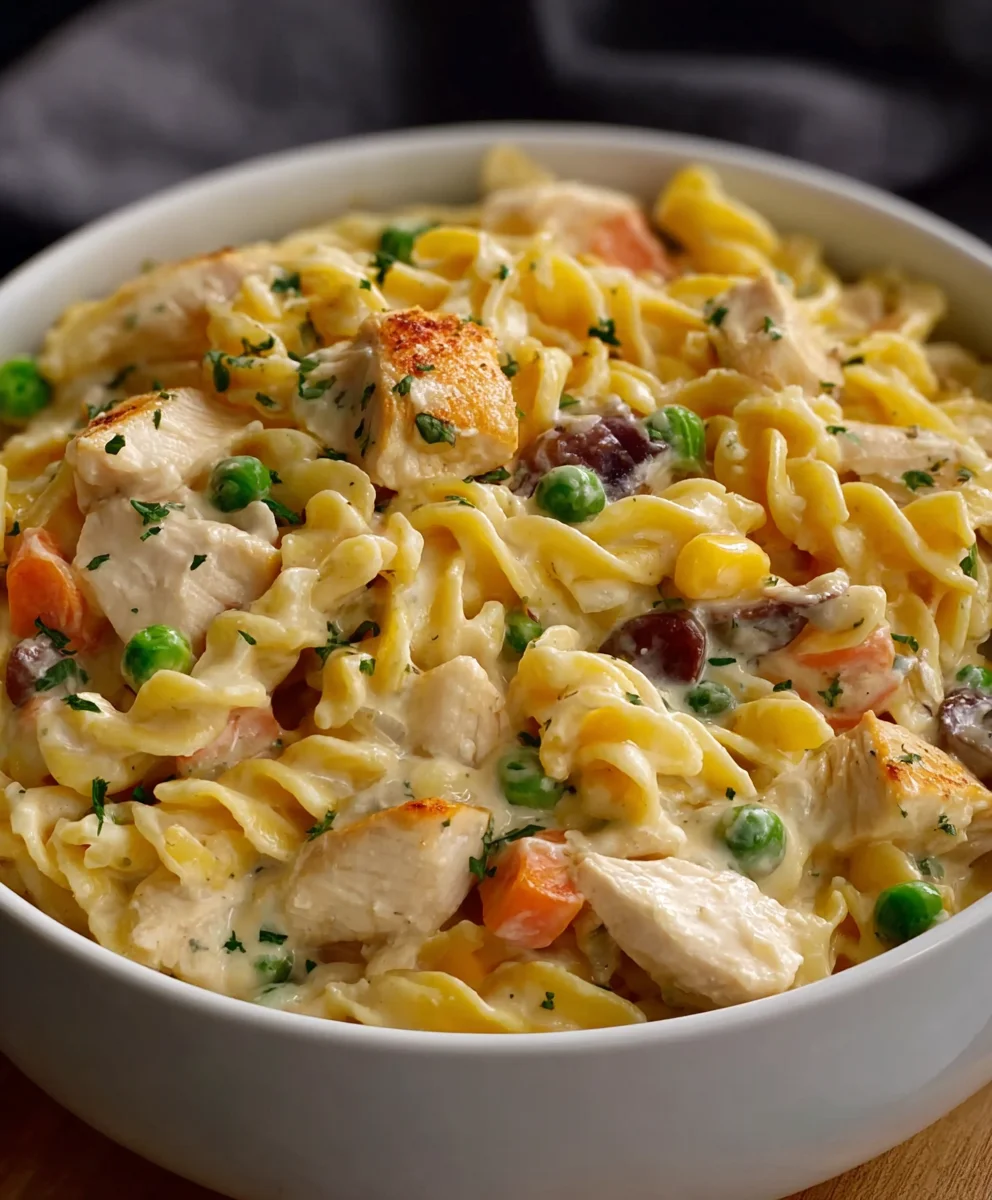 Quick Chicken Pot Pie Pasta: Easy One-Pan Comfort Food