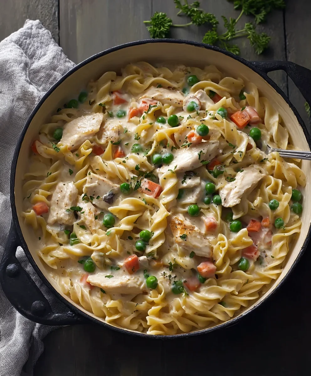 Quick Chicken Pot Pie Pasta: Easy One-Pan Comfort Food