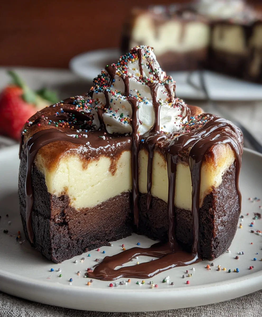 Brownie Cheesecake Birthday Cake – Your Dream Dessert!
